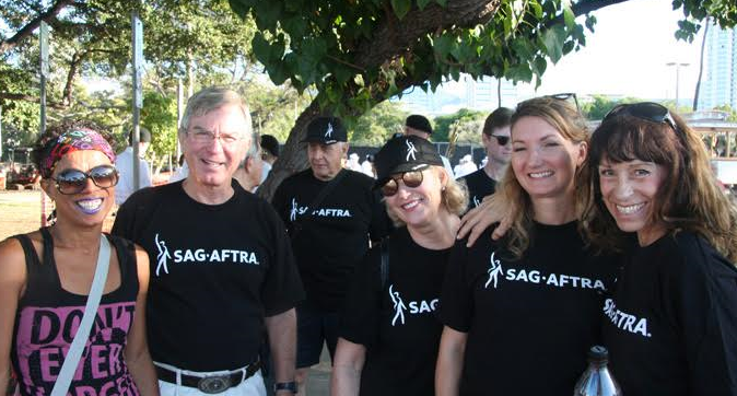 Gathering for the MLK Parade at Magic Island 