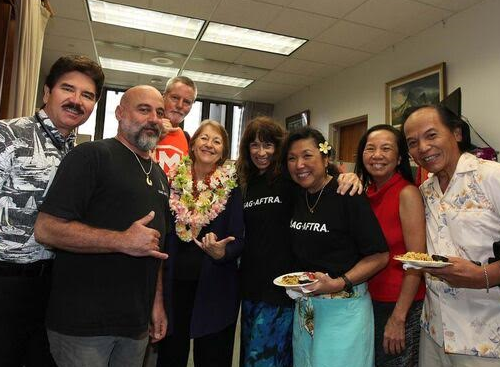 Members with state Sen. Rosalyn Baker