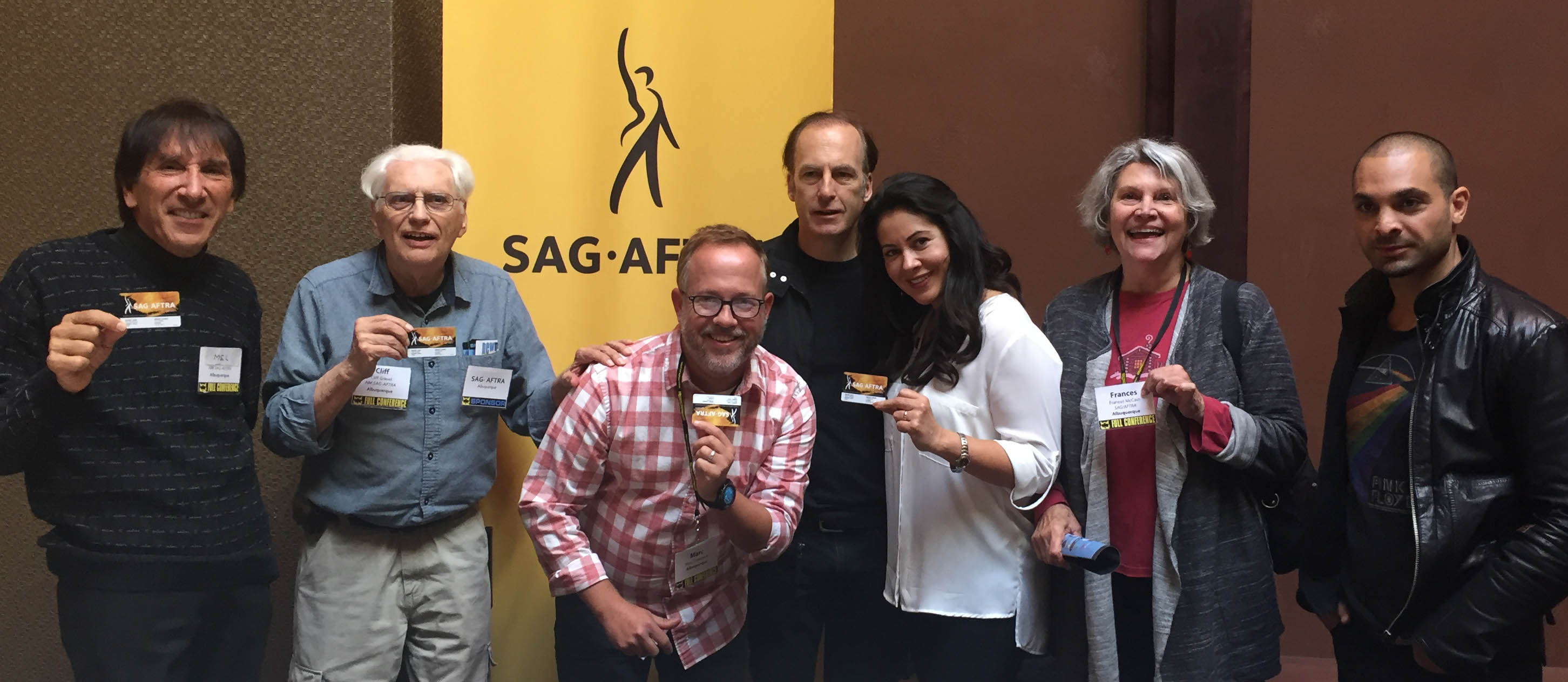 New Mexico Local members join Better Call Saul cast members Bob Odenkirk and Michael Mando at the 2016 New Mexico Film & Media Industry Conference sponsored by the New Mexico Film Office. 