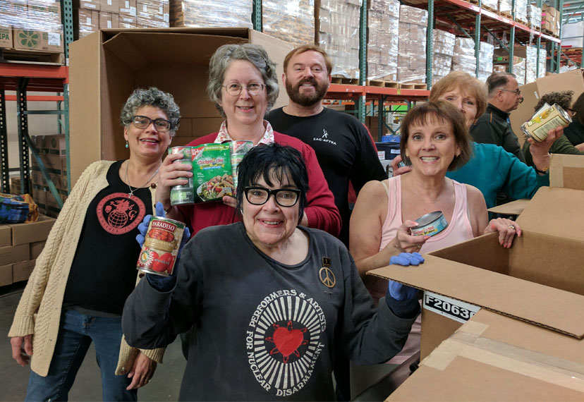 Volunteers at the Oregon Food Bank