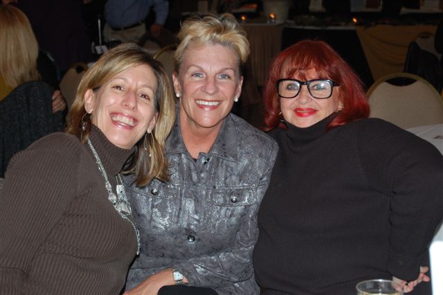  Pat Moran (right) with Pat O’Donnell (middle) and Jane Love (left) of the SAG-AFTRA Washington-Baltimore Local, at the 2011 Maryland Film Industry Coalition Bull Roast this past November.