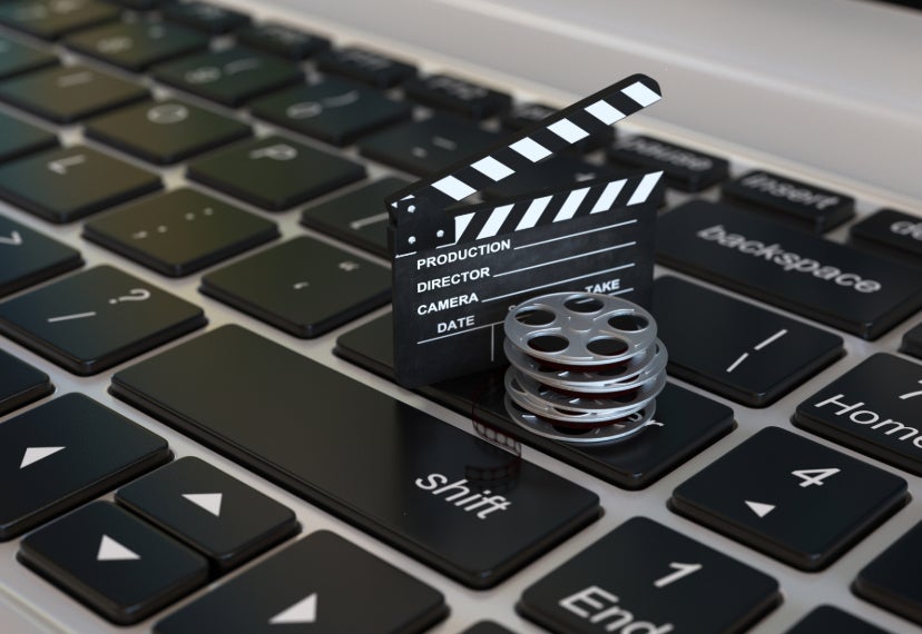 An image of a keyboard of a laptop.