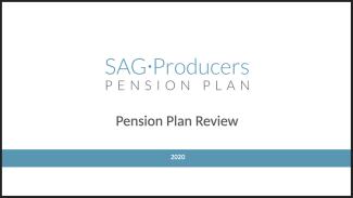 SAG Producer Pension Plan Video