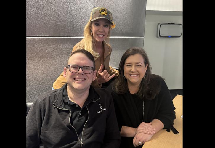 Hawaii Local Board member Sally “Kalei” Davis, center, with National Executive Director & Chief Negotiator Duncan Crabtree-Ireland and Chief Labor Policy Officer Rebecca Damon.