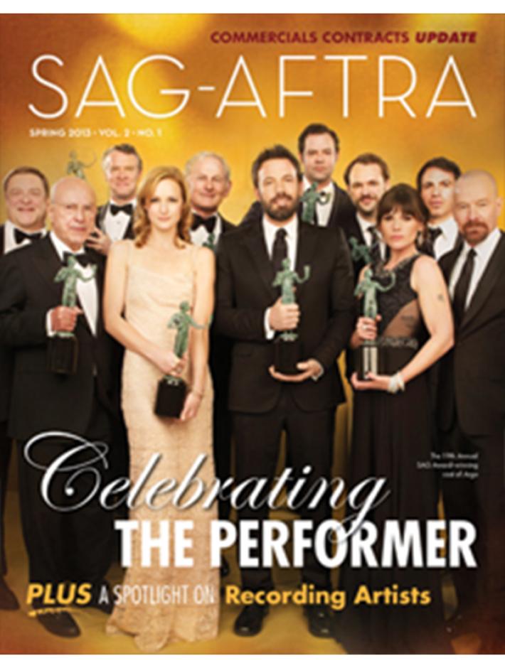 SAG-AFTRA Magazine Spring 2013 Cover