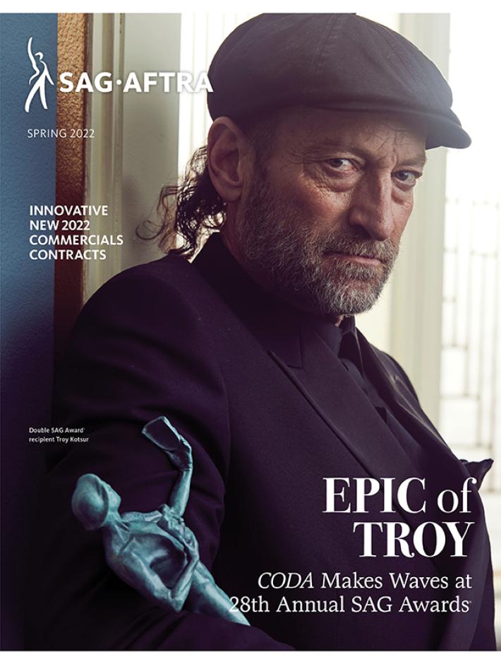 'SAG-AFTRA' magazine spring 2022 issue cover