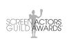 Screen Actors Guild Awards with grey Actor silhouette behind text on a white background